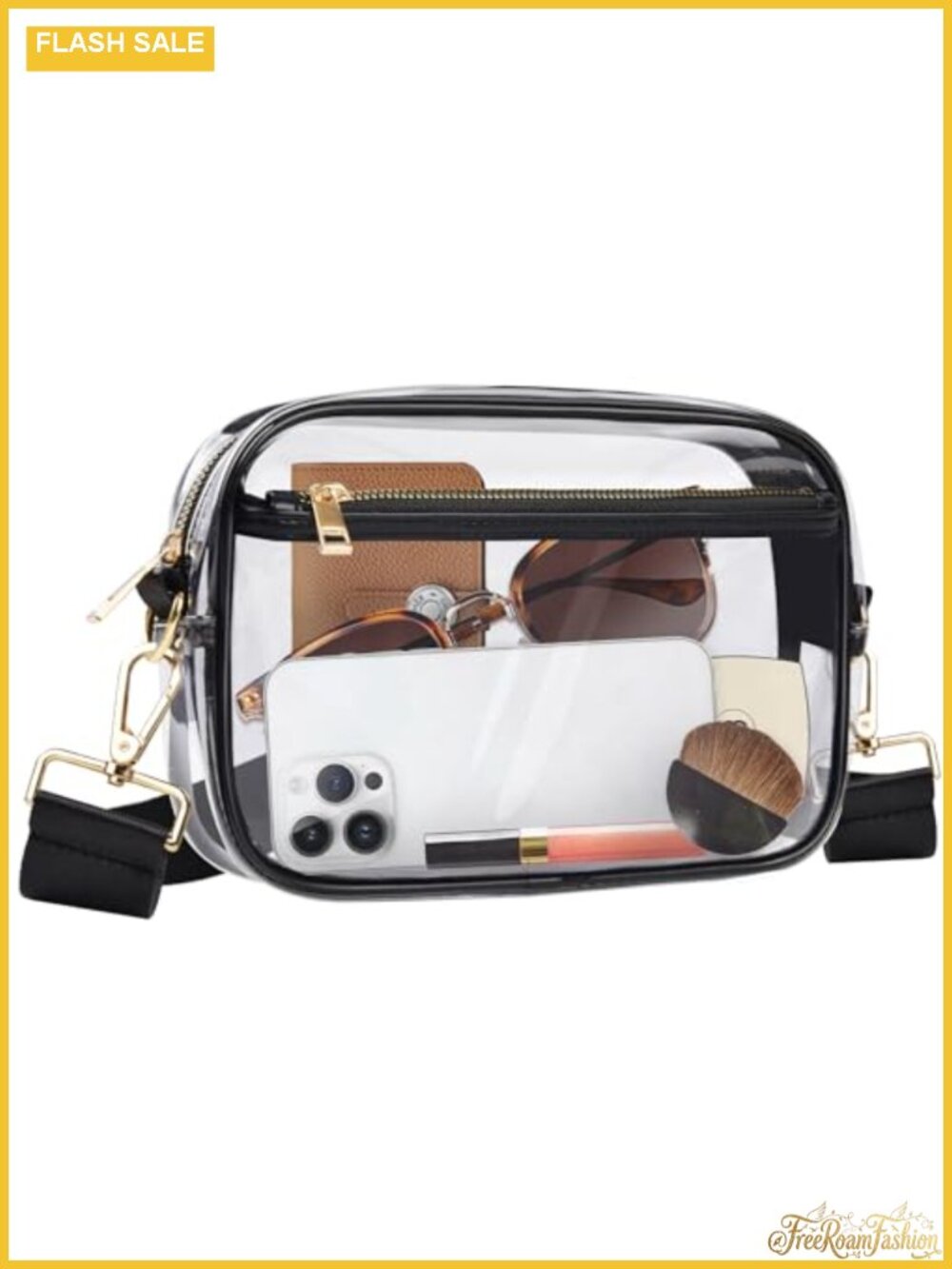 Clear Crossbody Bag Stadium Approved PVC Waterproof Concert Purse
